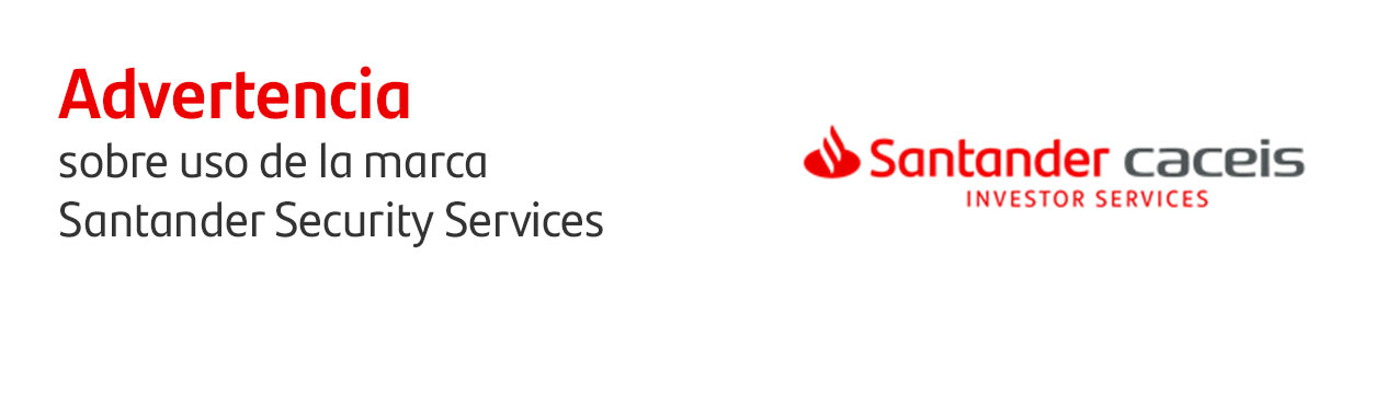 advertencia sobre uso de la marca Santander Securities Services Colombia