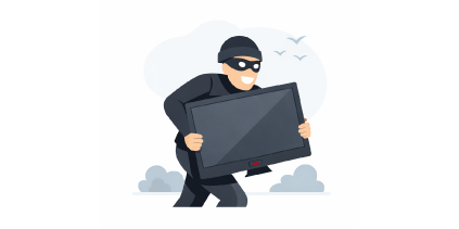 icono ladr&oacute;n televisor